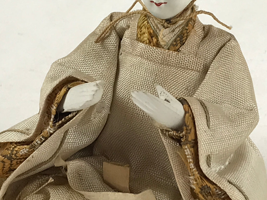 Antique Japanese Hina Doll Nyngo Girl's Day C1900 Servant Shicho Matsuri ID535