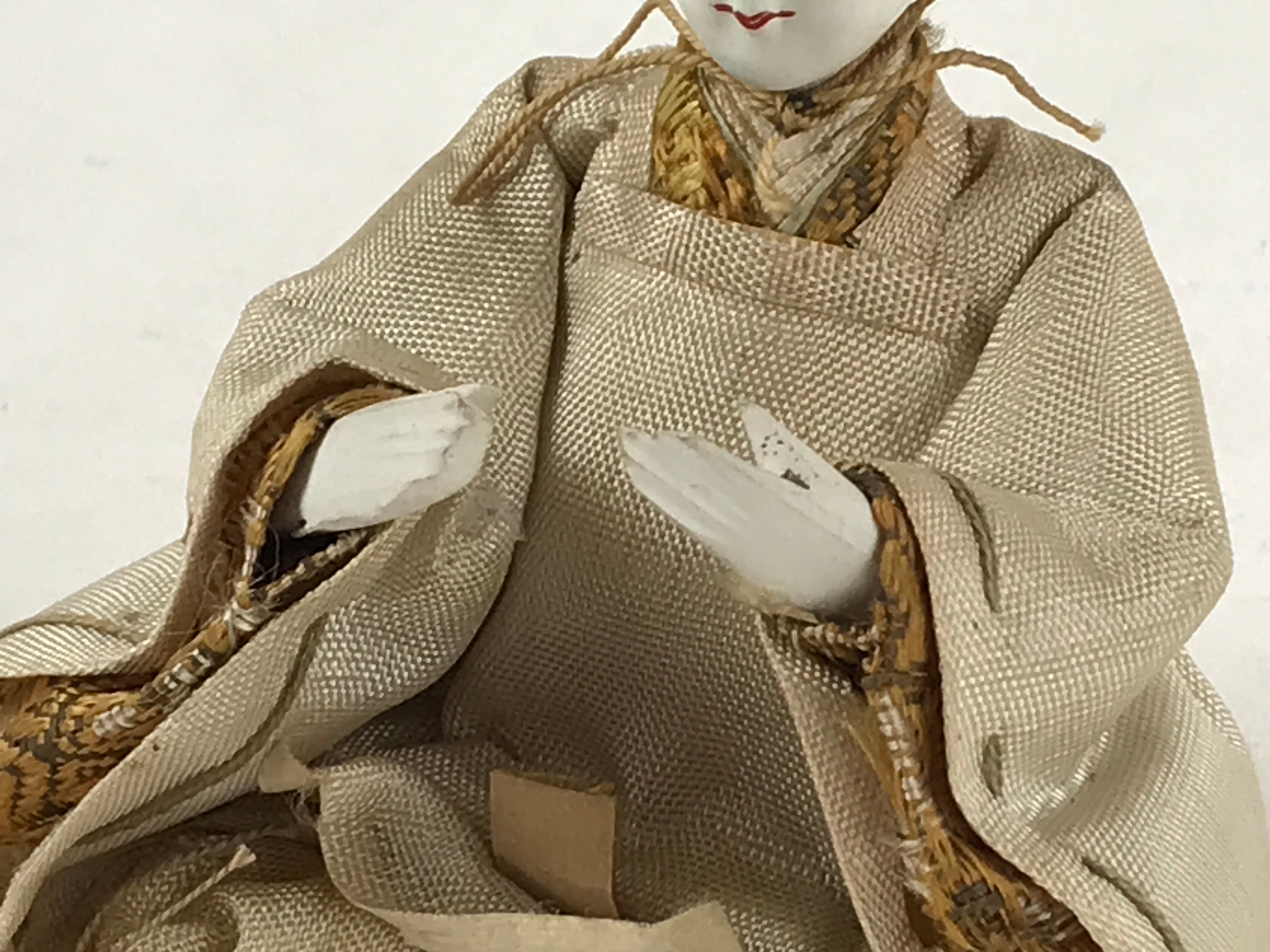 Antique Japanese Hina Doll Nyngo Girl's Day C1900 Servant Shicho Matsuri ID535