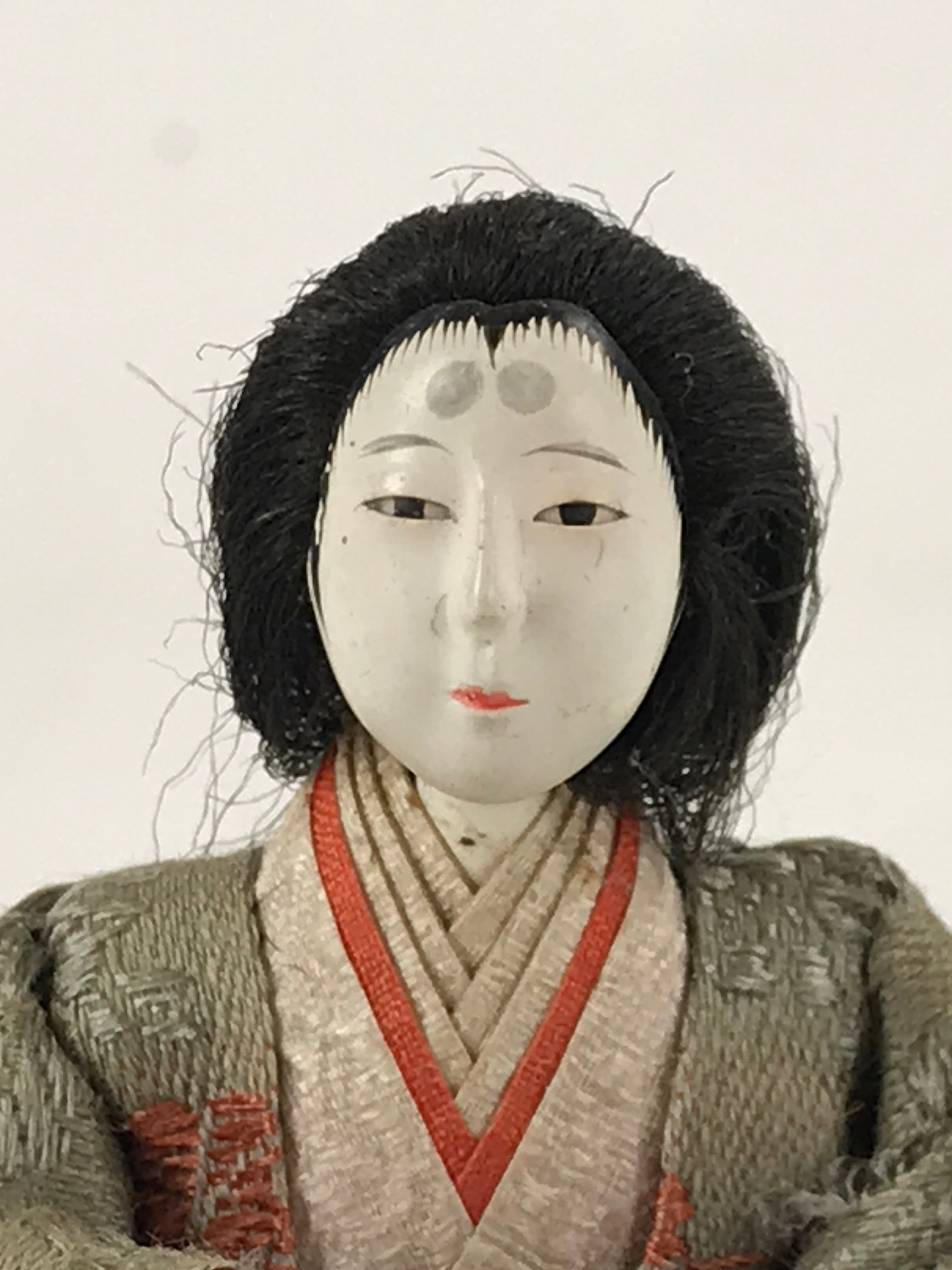 Antique Japanese Hina Doll Nyngo Girl's Day Court Lady C1900 