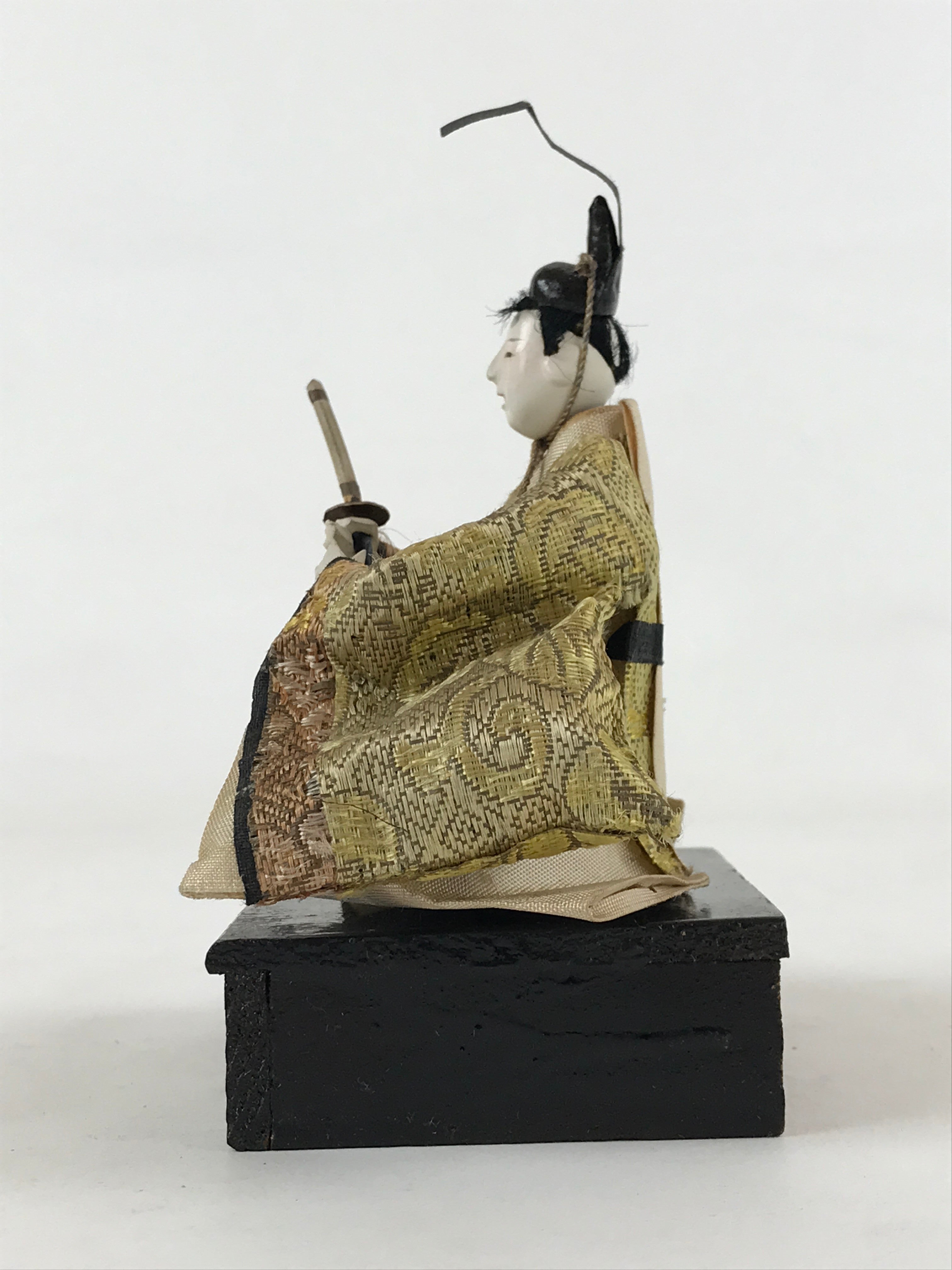 Antique Japanese Hina Doll Nyngo Girl's Day Prince Ohinasama Matsuri Green ID525
