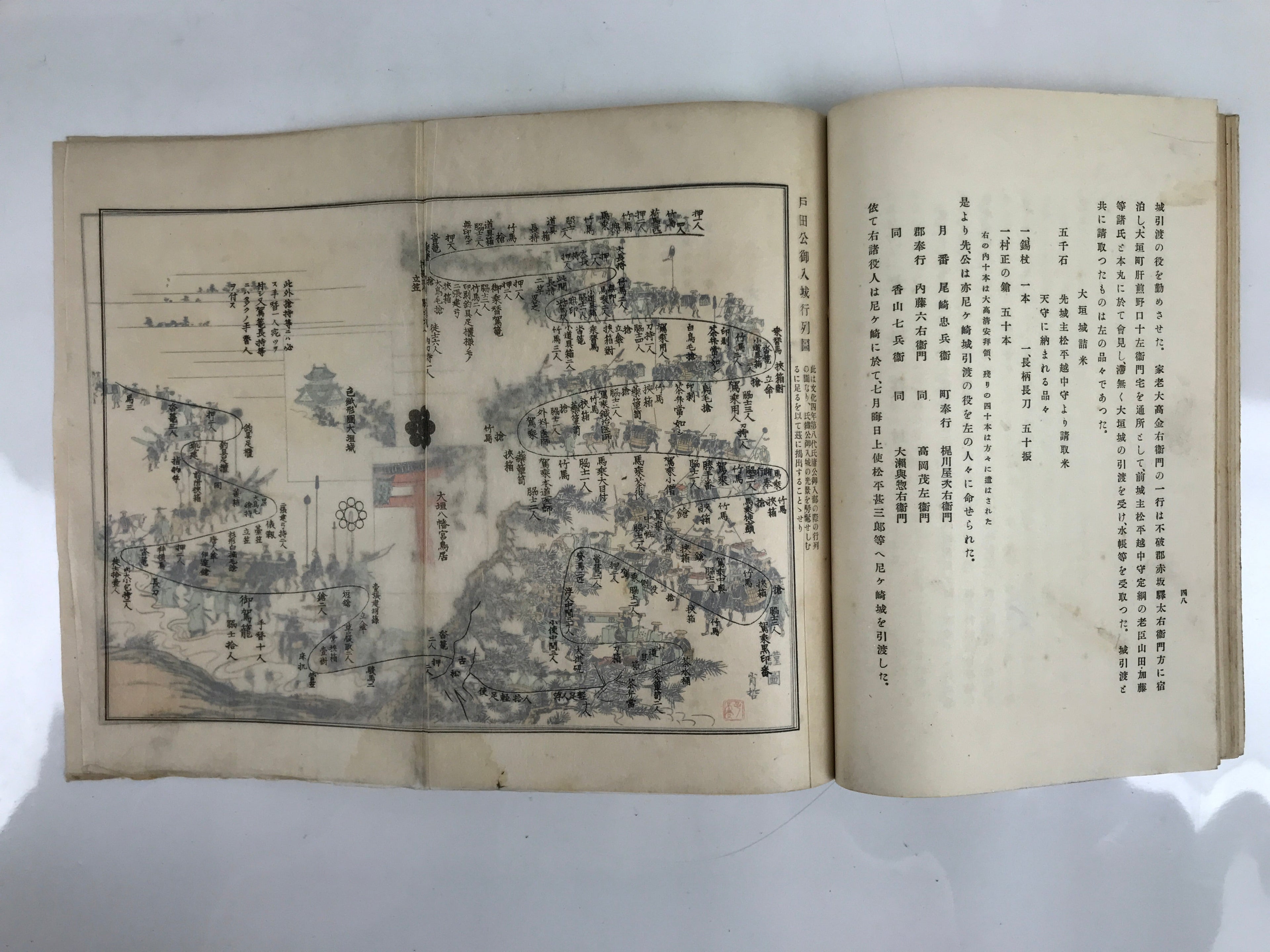 Antique Japanese History Book C1935 Toda Ujikane Biography Daimyo BA472