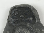 Antique Japanese Iron Daruma Paperweight Bunchin Decorative Amulet JK583