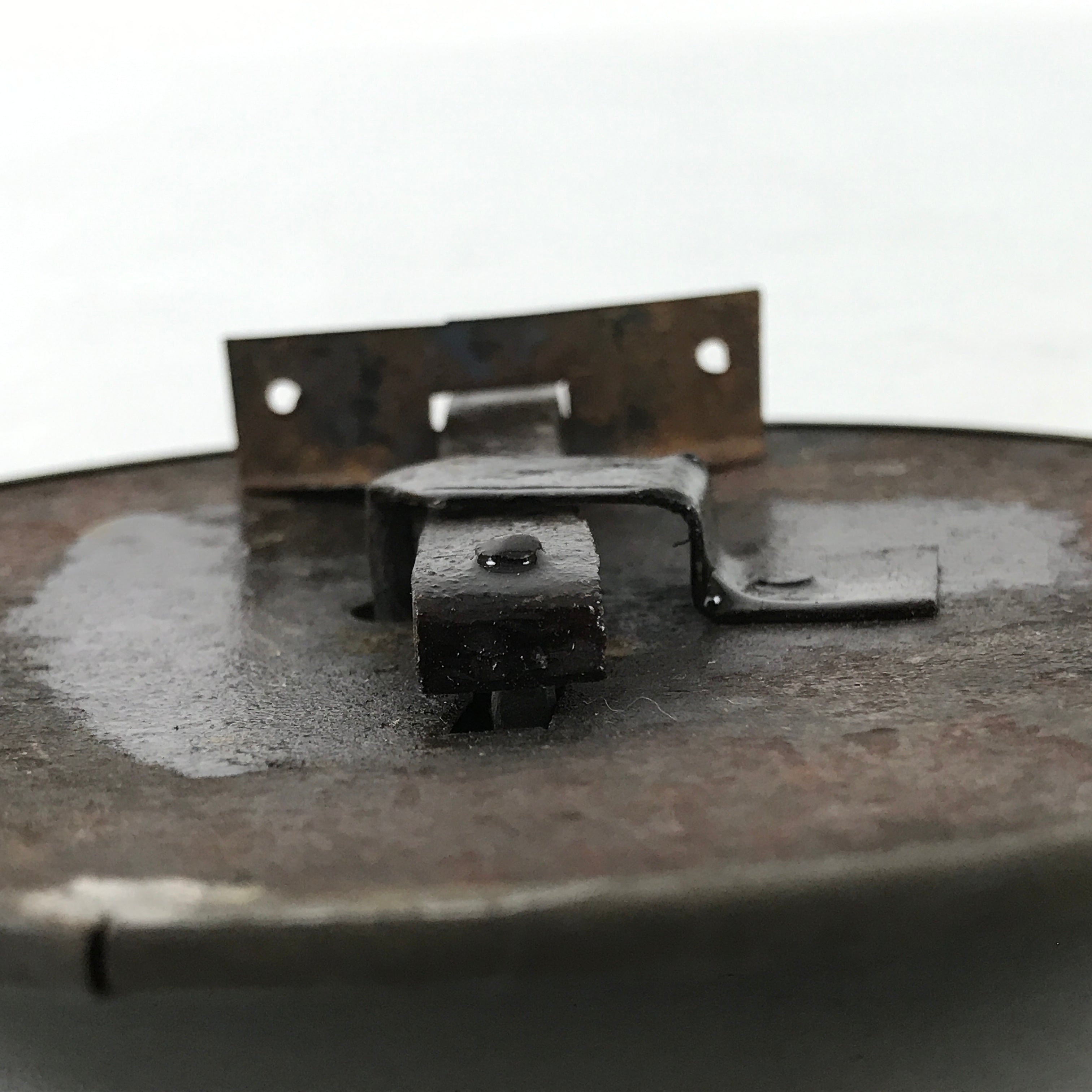Antique Japanese Iron Metal Tansu Chest Drawer Lock Furniture Hardware JK839