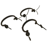 Antique Japanese Iron Tansu Chest Handle Drawer Furniture Hardware 3pc JK828