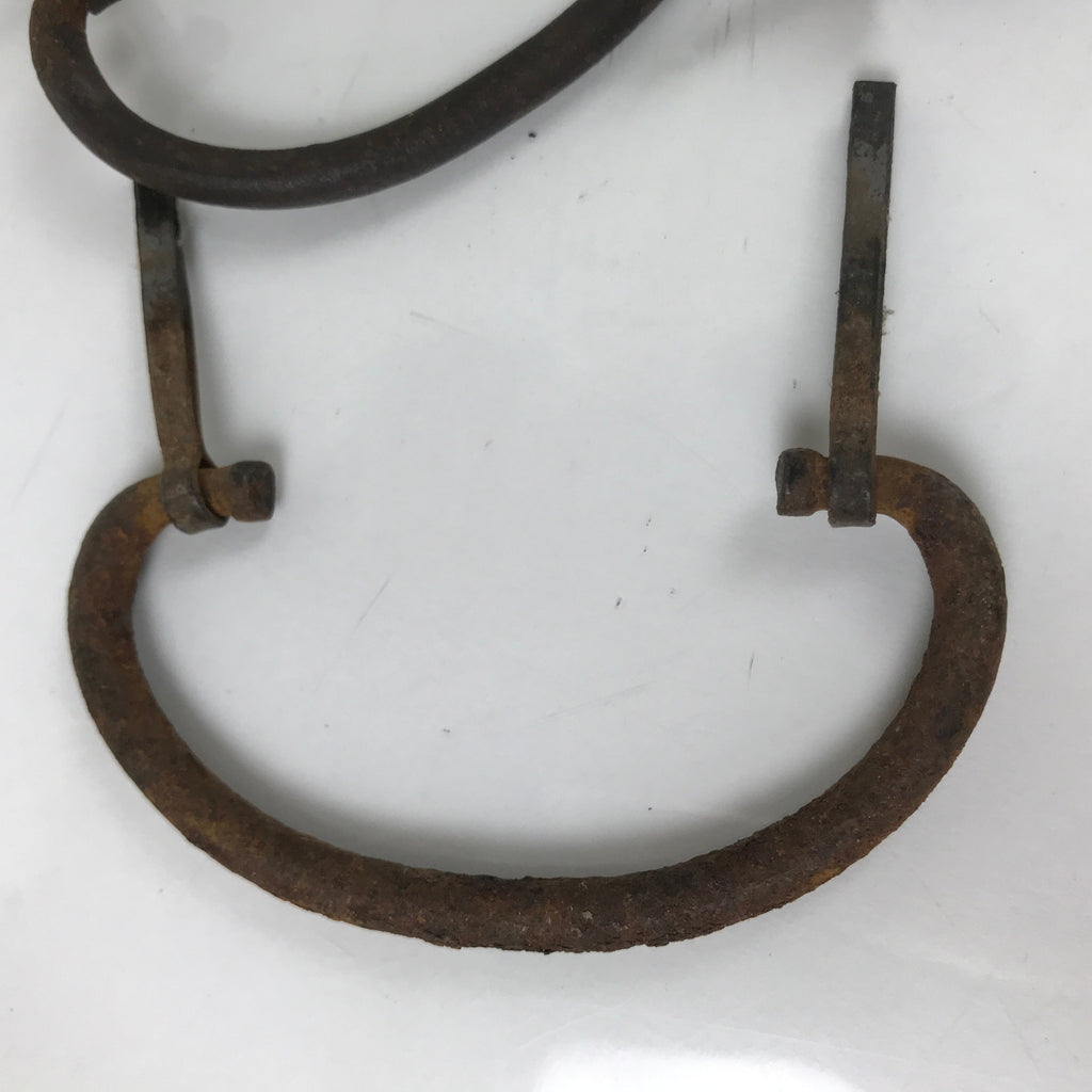 Antique Japanese Iron Tansu Chest Handle Drawer Furniture Hardware 4pc JK827