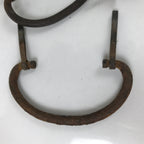 Antique Japanese Iron Tansu Chest Handle Drawer Furniture Hardware 4pc JK827