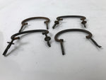 Antique Japanese Iron Tansu Chest Handle Drawer Furniture Hardware 4pc JK827