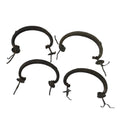 Antique Japanese Iron Tansu Chest Handle Drawer Furniture Hardware 4pc JK829