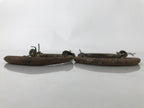 Antique Japanese Iron Tansu Chest Handle Drawer Furniture Hardware 4pc JK830