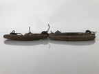 Antique Japanese Iron Tansu Chest Handle Drawer Furniture Hardware 4pc JK830