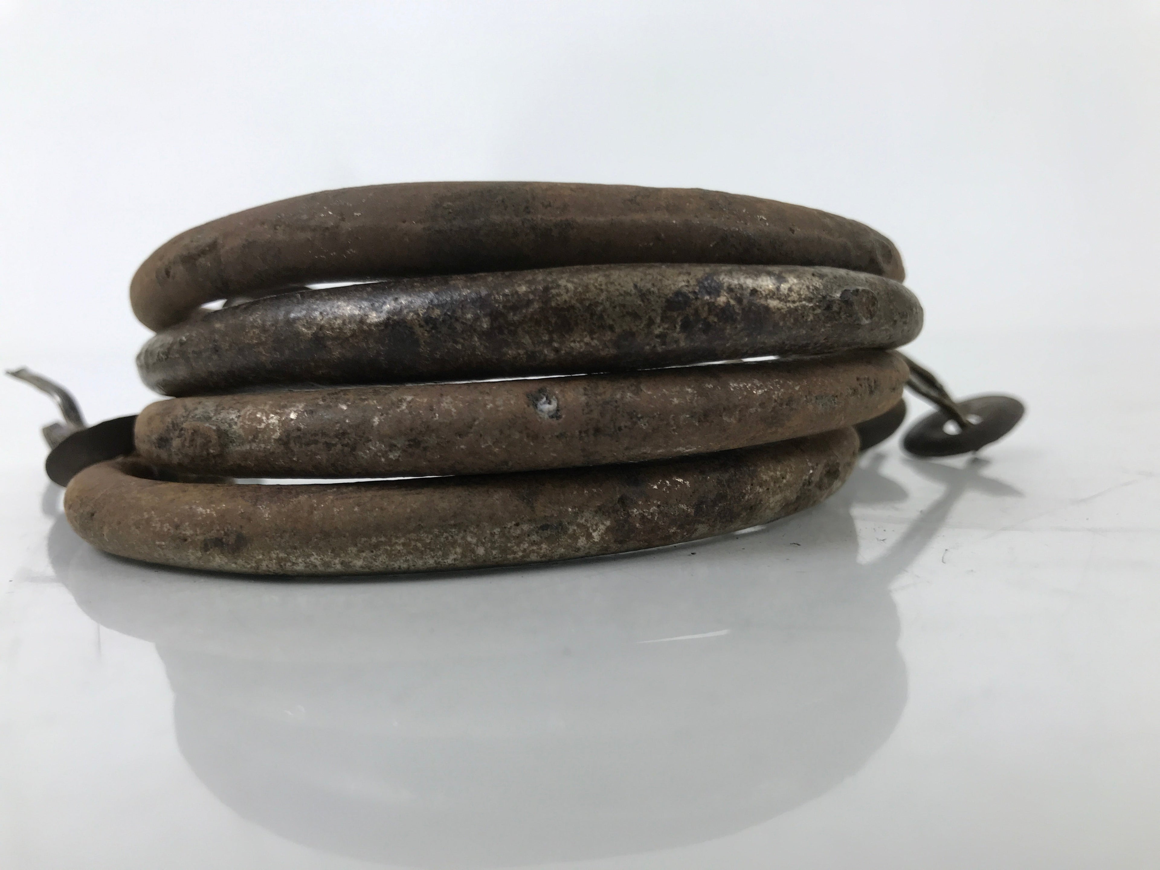 Antique Japanese Iron Tansu Chest Handle Drawer Furniture Hardware 4pc JK830
