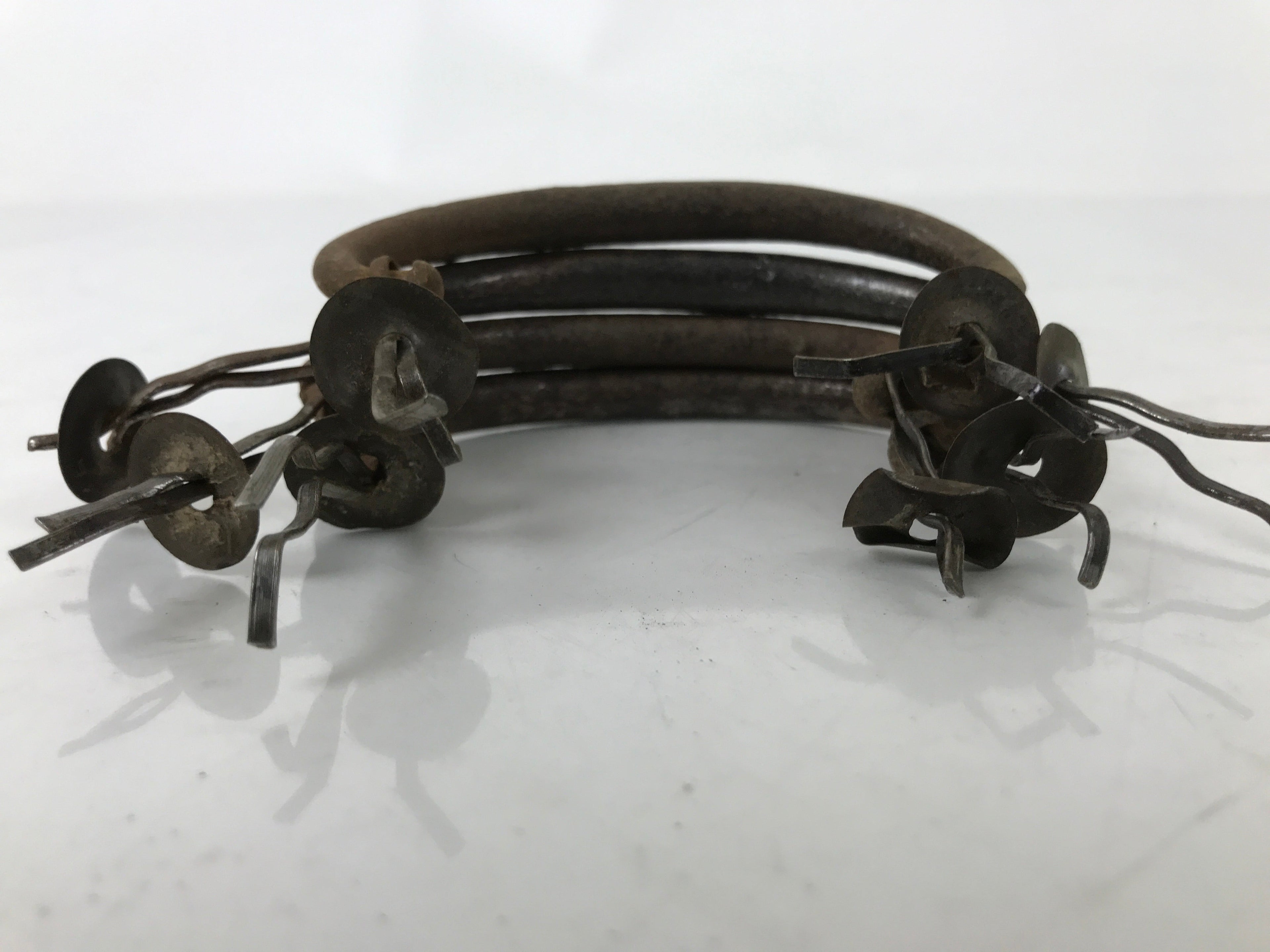 Antique Japanese Iron Tansu Chest Handle Drawer Furniture Hardware 4pc JK830