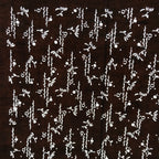 Antique Japanese Ise Katagami Paper Kimono Stencil Abstract Floral Design A710