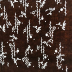 Antique Japanese Ise Katagami Paper Kimono Stencil Abstract Floral Design A710