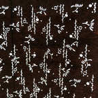 Antique Japanese Ise Katagami Paper Kimono Stencil Abstract Floral Design A710
