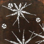 Antique Japanese Ise Katagami Paper Kimono Stencil Abstract Floral Design A745