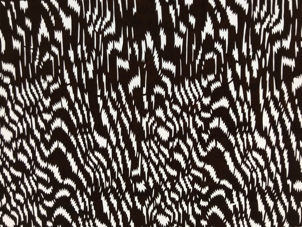 Antique Japanese Ise Katagami Paper Kimono Stencil Abstract Rippled Water A687