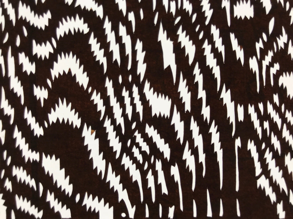 Antique Japanese Ise Katagami Paper Kimono Stencil Abstract Rippled Water A687