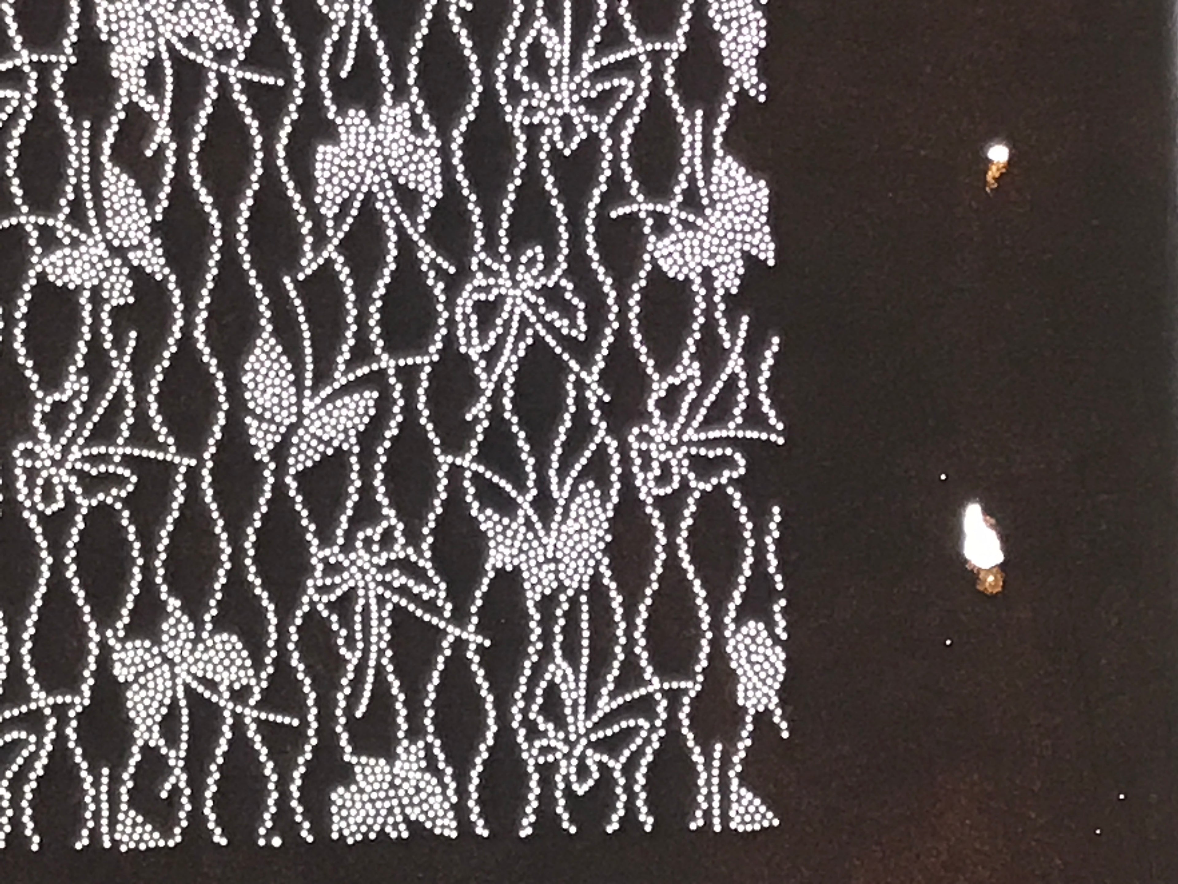 Antique Japanese Ise Katagami Paper Kimono Stencil Butterflies Tatewaku A850