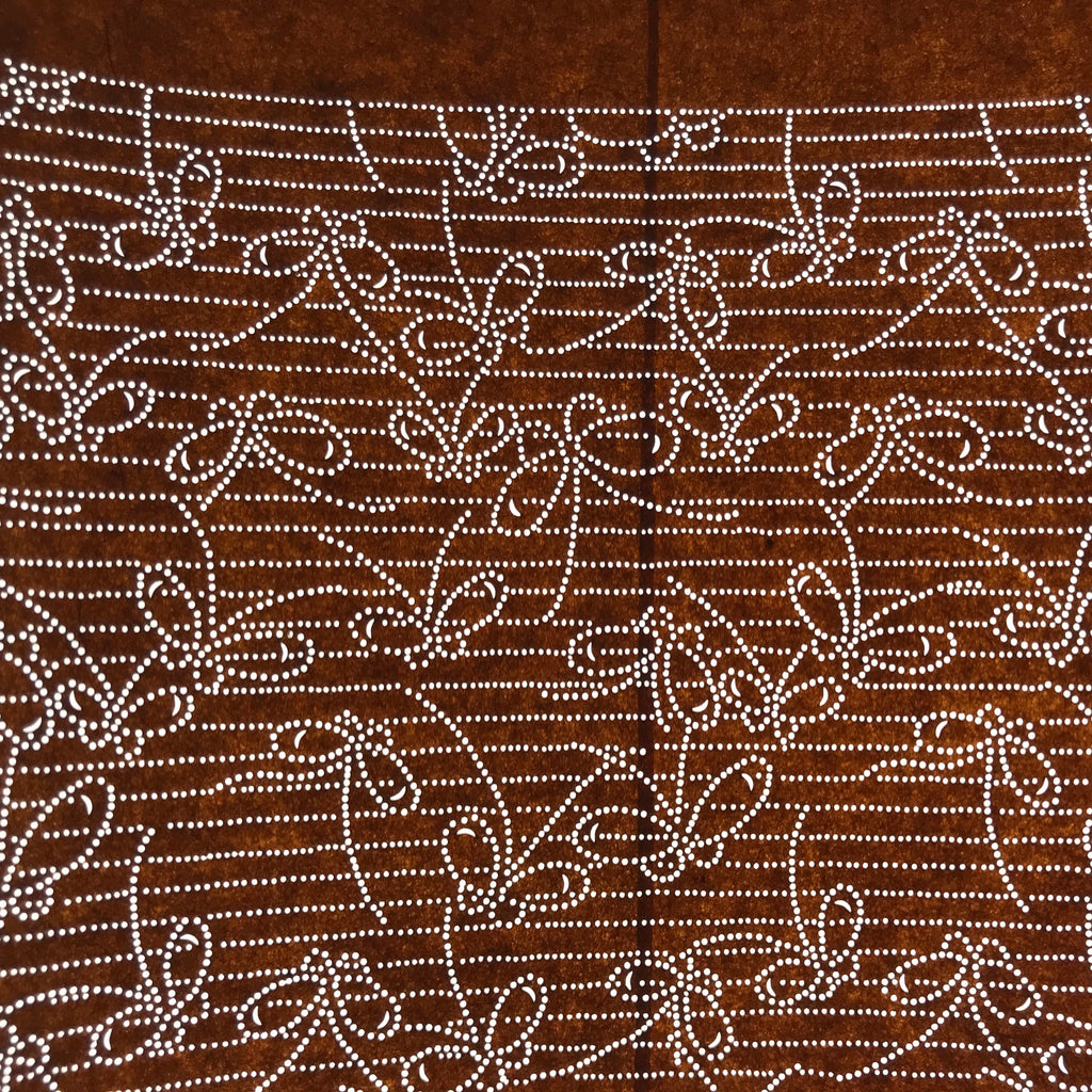 Antique Japanese Ise Katagami Paper Kimono Stencil Butterfly Pattern A704