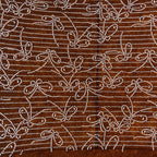Antique Japanese Ise Katagami Paper Kimono Stencil Butterfly Pattern A704