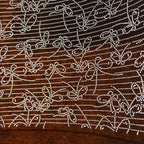 Antique Japanese Ise Katagami Paper Kimono Stencil Butterfly Pattern A704