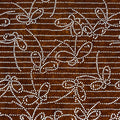 Antique Japanese Ise Katagami Paper Kimono Stencil Butterfly Pattern A704