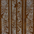 Antique Japanese Ise Katagami Paper Kimono Stencil Carnations Nadeshiko A706
