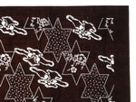 Antique Japanese Ise Katagami Paper Kimono Stencil Cherry Blossom Butterfly A847