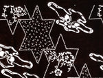 Antique Japanese Ise Katagami Paper Kimono Stencil Cherry Blossom Butterfly A847