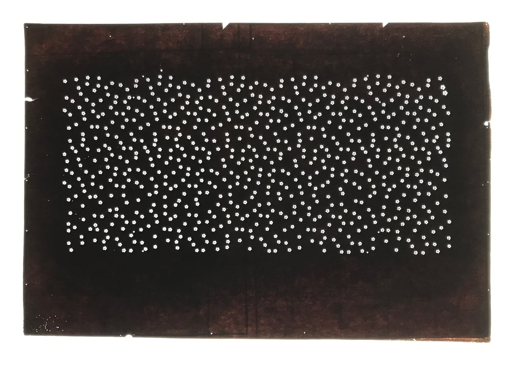 Antique Japanese Ise Katagami Paper Kimono Stencil Cherry Blossoms Sakura A851