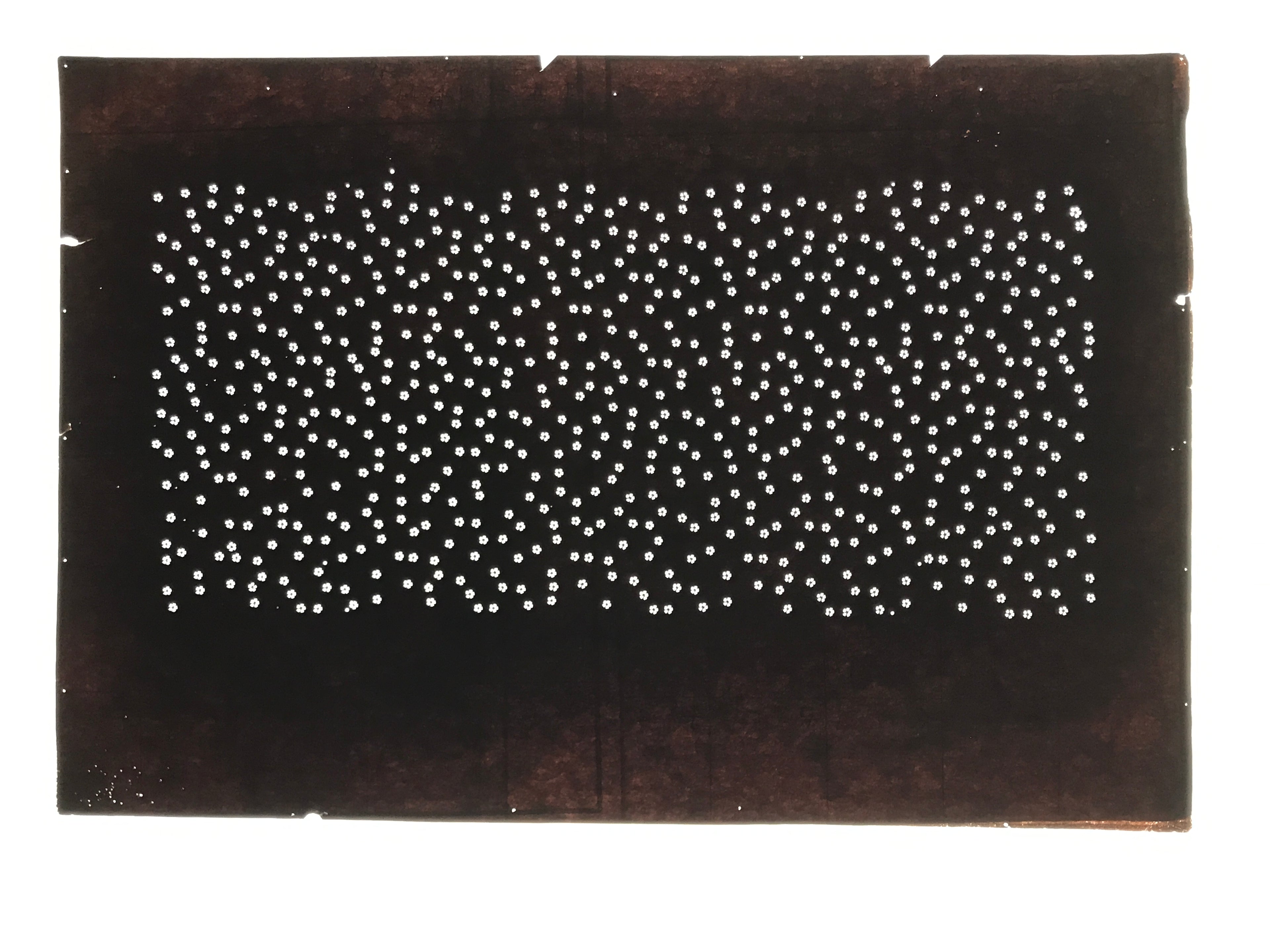 Antique Japanese Ise Katagami Paper Kimono Stencil Cherry Blossoms Sakura A851