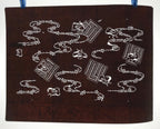 Antique Japanese Ise Katagami Paper Kimono Stencil Chidori Birds Kikyo A743