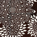 Antique Japanese Ise Katagami Paper Kimono Stencil Chrysanthemum Design A699