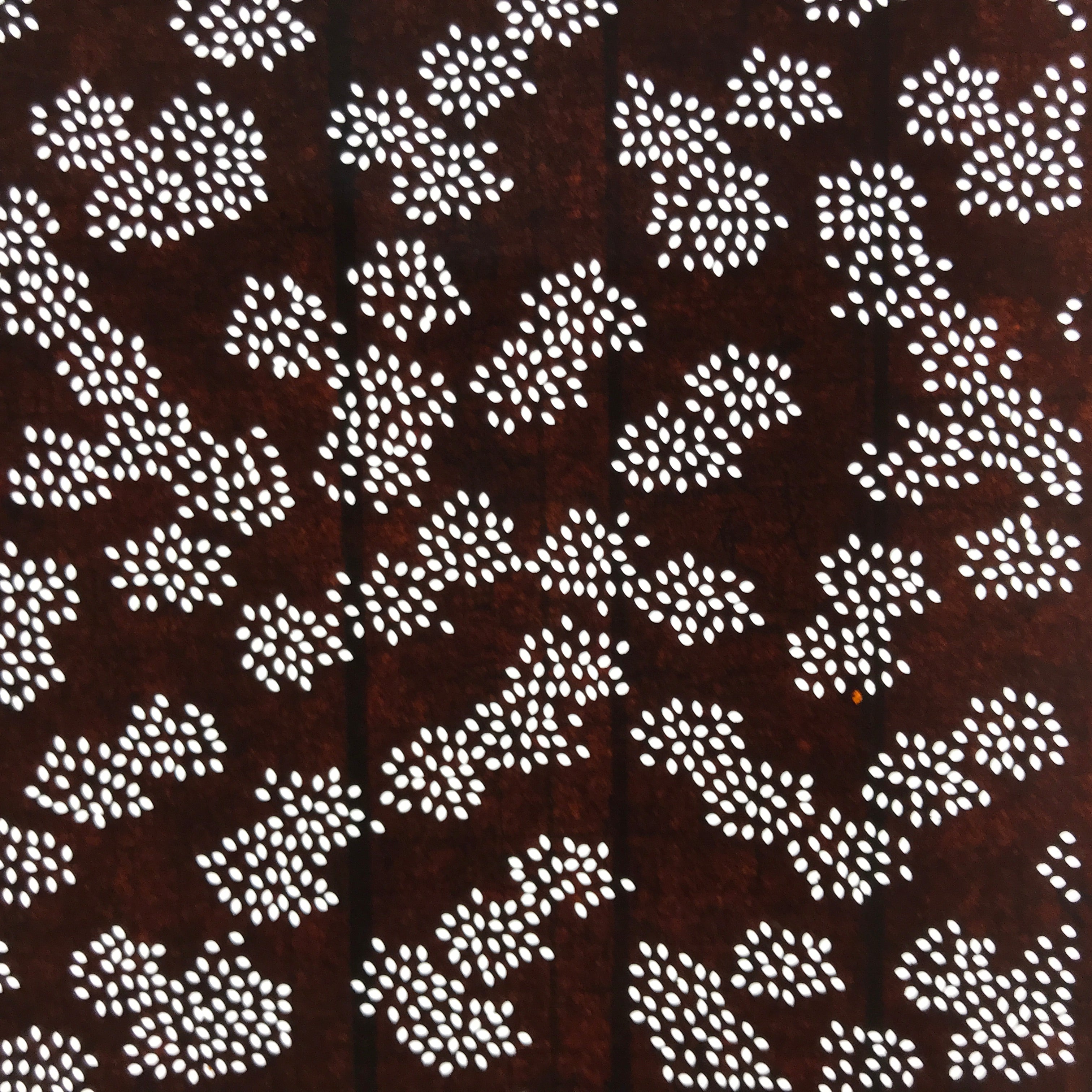 Antique Japanese Ise Katagami Paper Kimono Stencil Chrysanthemum Design A718