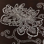 Antique Japanese Ise Katagami Paper Kimono Stencil Chrysanthemum Kiku A728