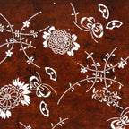 Antique Japanese Ise Katagami Paper Kimono Stencil Chrysanthemum Kiku A741