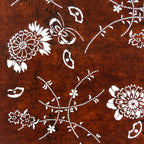 Antique Japanese Ise Katagami Paper Kimono Stencil Chrysanthemum Kiku A741