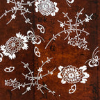 Antique Japanese Ise Katagami Paper Kimono Stencil Chrysanthemum Kiku A741