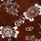 Antique Japanese Ise Katagami Paper Kimono Stencil Chrysanthemum Kiku A741