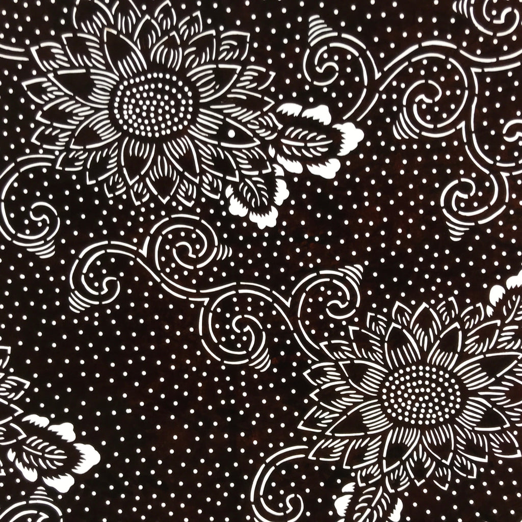 Antique Japanese Ise Katagami Paper Kimono Stencil Chrysanthemum Kiku A744