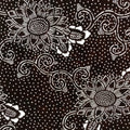 Antique Japanese Ise Katagami Paper Kimono Stencil Chrysanthemum Kiku A744