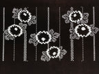 Antique Japanese Ise Katagami Paper Kimono Stencil Chrysanthemum Kiku Leaf A864