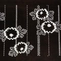 Antique Japanese Ise Katagami Paper Kimono Stencil Chrysanthemum Kiku Leaf A864