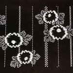 Antique Japanese Ise Katagami Paper Kimono Stencil Chrysanthemum Kiku Leaf A864