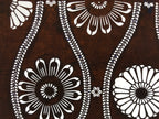Antique Japanese Ise Katagami Paper Kimono Stencil Chrysanthemum Tatewaku A698