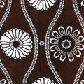 Antique Japanese Ise Katagami Paper Kimono Stencil Chrysanthemum Tatewaku A698