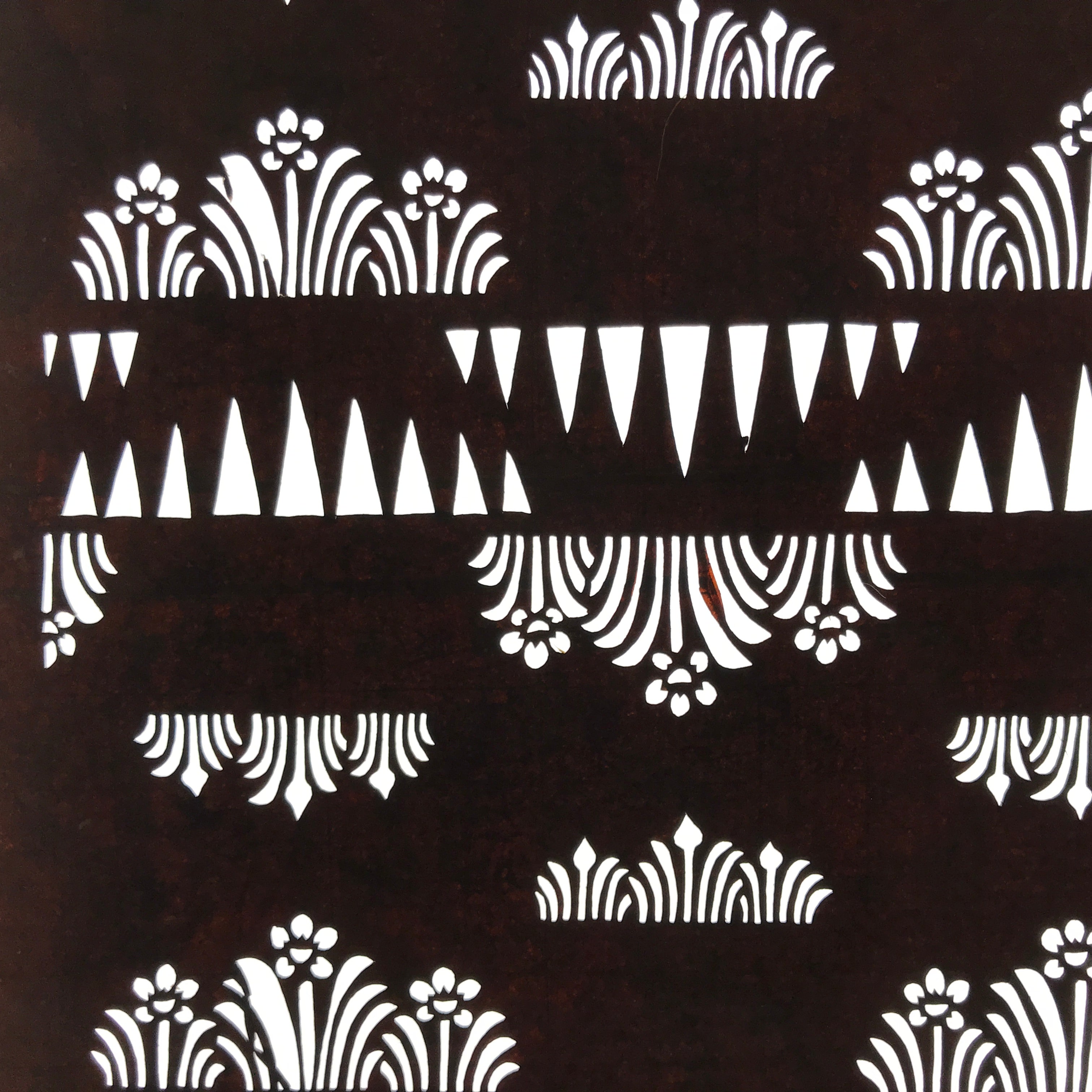 Antique Japanese Ise Katagami Paper Kimono Stencil Daffodil Suisen Pattern A740