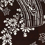 Antique Japanese Ise Katagami Paper Kimono Stencil Floral Birds Design A717