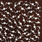 Antique Japanese Ise Katagami Paper Kimono Stencil Floral Plant Pattern A697
